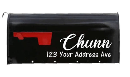 Personalized Mailbox Decal Name and Address Decal Front # Decal Left Side Right Side Decal