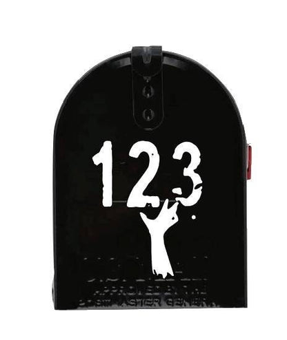 Personalized Zombie Hand Mailbox Decal Name and Address Zombie Decal Front # Decal Left Side Right Side Decal