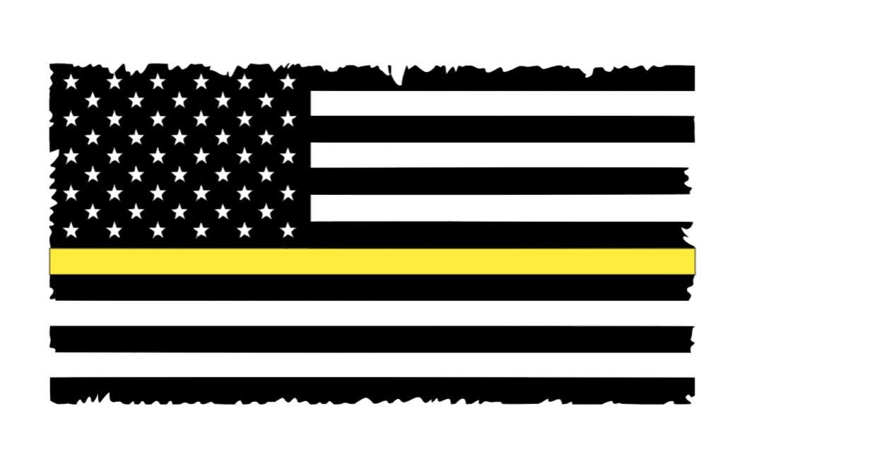 THIN LINE Flag decal Thin Blue line American Flag  Decal Thin Red line custom color line waterbottle Decal Car window decal Yeti Cup Decal