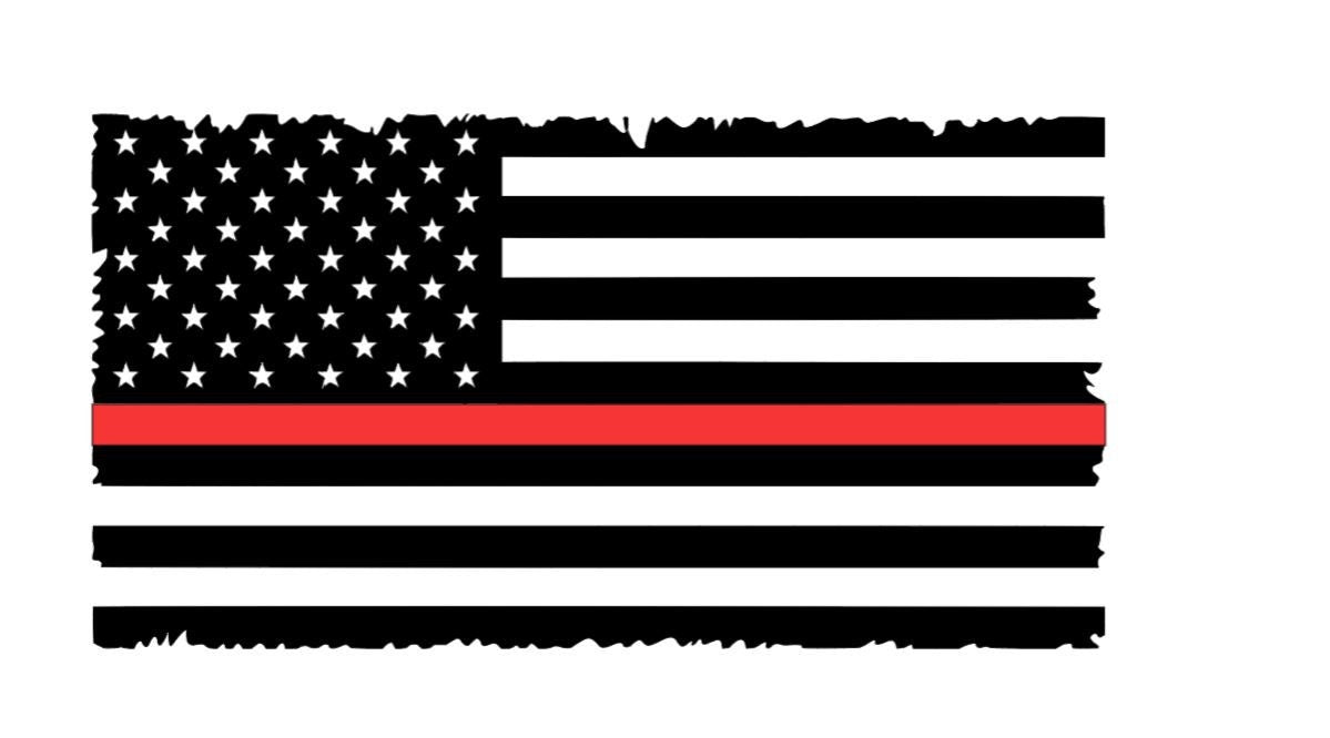 THIN LINE Flag decal Thin Blue line American Flag  Decal Thin Red line custom color line waterbottle Decal Car window decal Yeti Cup Decal