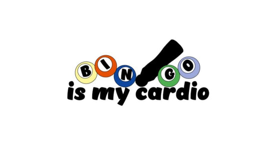 "BINGO is My Cardio" Colorful Balls Decal – Show Your Love for BINGO with a Fun and Sassy Design