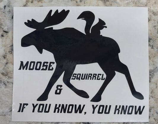 TV SHOW Supernatural Moose and Squirrel if you know you know Decal Dean and Sam with or without words  #SPNfamily Decal  Winchester Decal