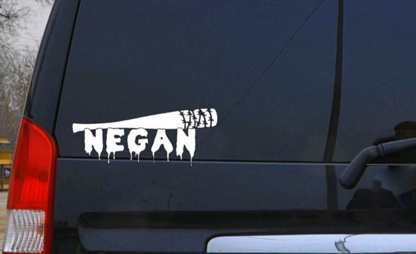 The Walking Dead Decal Negan with Lucille Barbed wire baseball TWD Decal Car decal computer decal cup decal