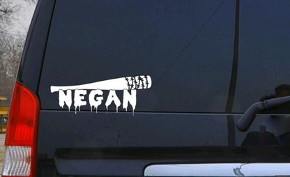 The Walking Dead Decal Negan with Lucille Barbed wire baseball TWD Decal Car decal computer decal cup decal