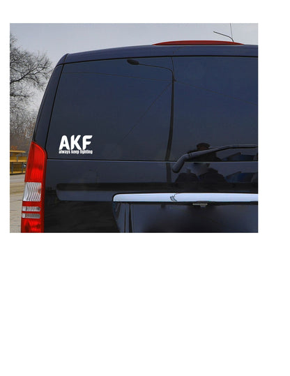 TV SHOW Supernatural AKF Always Keep Fighting Decal #SPNfamily Decal  Winchester Decal Mental Awareness Decal Window Decal Mirror Car Decal