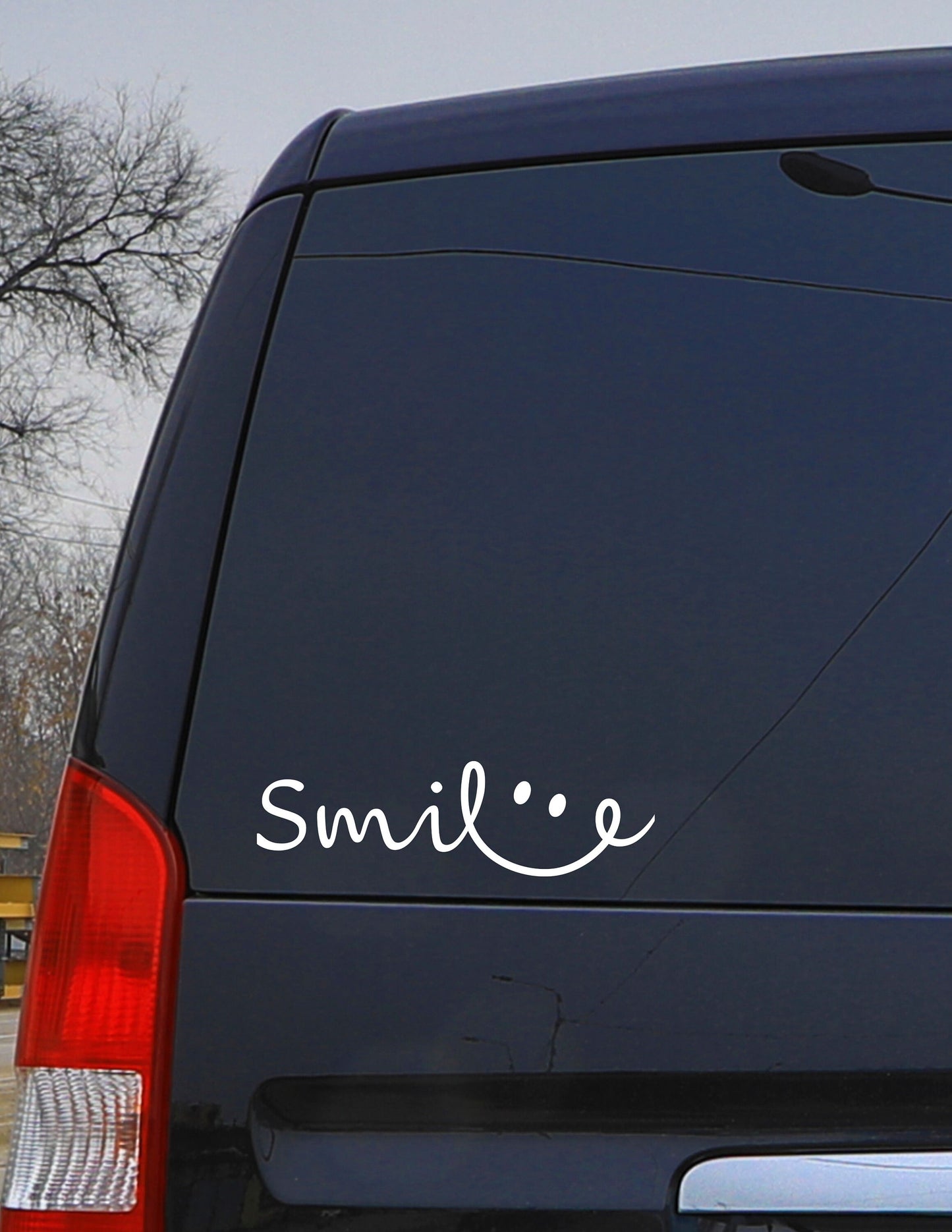 SMILE SMILEY Face Decal Car Window Decal | Happy Decal | Spread Happiness Decal Window Decal | Cup Decal