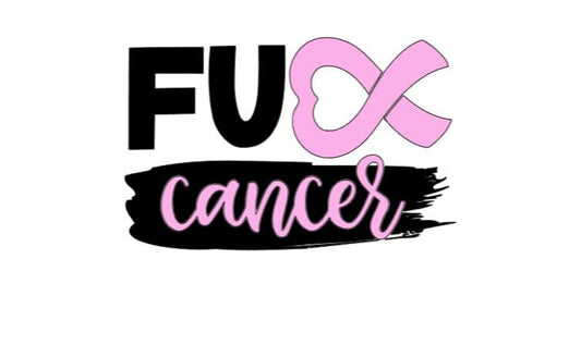 VINYL Decal | FUCK Breast *Cancer Ribbon Decal | Cancer Awareness Decal | Cancer Window Decal | Vinyl Sticker | Cup/Computer Decal