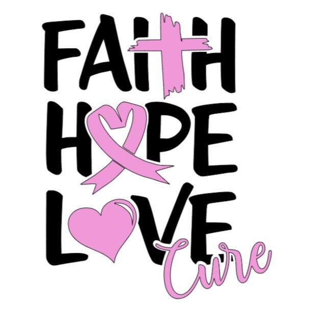 VINYL Decal | Faith Hope Love Cure Breast *Cancer Ribbon Decal | Cancer Awareness Decal | Cancer Window Decal | Vinyl Sticker | Cup/Computer