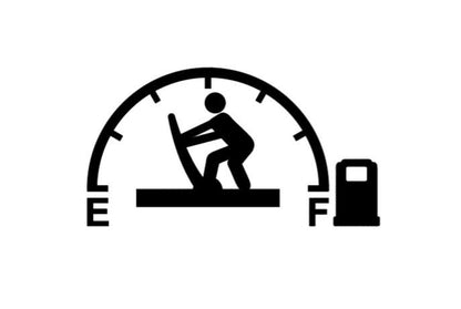 VINYL Decal | GAS Tank Decal | Empty Gas Tank Decal | Gas Gauge Decal | Vinyl Sticker | Fighting Gas Gauge Decal