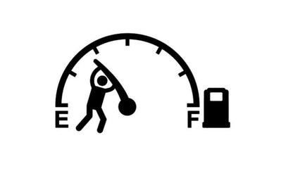 VINYL Decal | GAS Tank Decal | Empty Gas Tank Decal | Gas Gauge Decal | Vinyl Sticker | Fighting Gas Gauge Decal