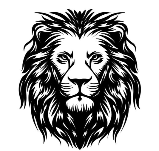 VINYL Decal | LION Decal | King of the Jungle Lion Decal | Animal Decal | Lion Head Vinyl Sticker | Window Decal Computer Decal