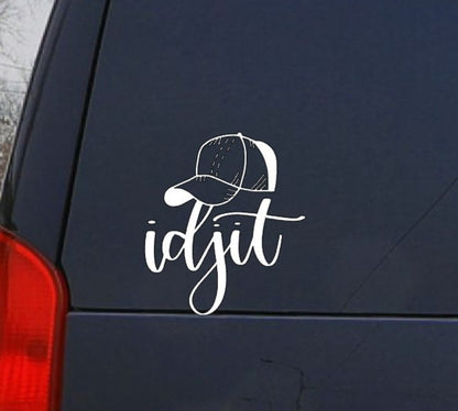 TV SHOW Supernatural  - Idjits - Bobby Singer Decal SPN Fan #SPNfamily Decal  Winchester Car decal Window Decal  | Vinyl Decal