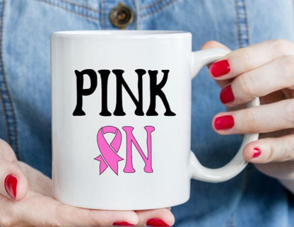 VINYL Decal | PINK ON Decal | Breast Cancer Awareness Decal | Breast Cancer Window Decal | Vinyl Sticker | Cup Decal Computer Decal