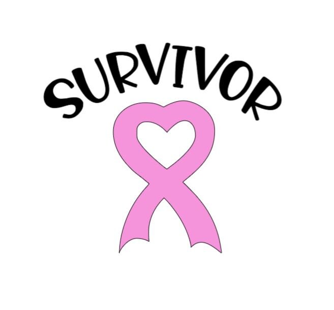 VINYL Decal | SURVIVOR Breast *Cancer Ribbon Decal | Cancer Awareness Decal | Cancer Window Decal | Vinyl Sticker | Cup/Computer Decal