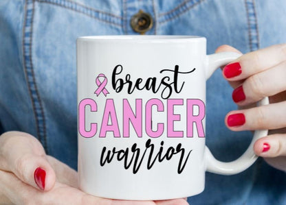 VINYL Decal |  Breast *Cancer Warrior Ribbon Decal | Cancer Awareness Decal | Cancer Window Decal | Vinyl Sticker | Cup/Computer