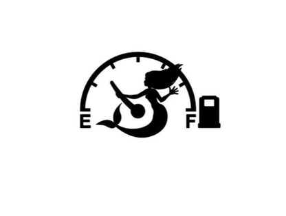 VINYL Decal | GAS Tank Decal | Empty Gas Tank Decal | Gas Gauge Decal | Vinyl Sticker | Fighting Gas Gauge Decal