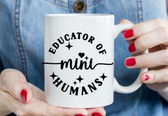 Vinyl Decal | EDUCATOR of Mini Humans Decal | Teacher Decal Car Decal Window Decal | Cup Decal