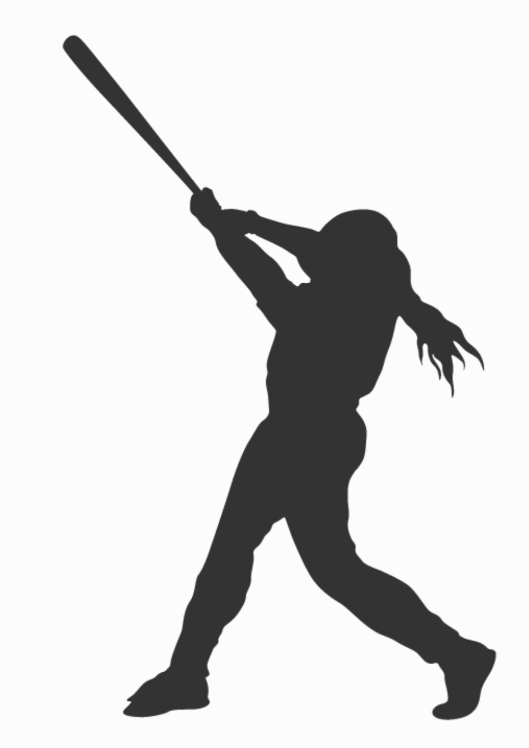 Softball Player VINYL Car Decal | High School Sport Decal | Softball Female Player Decal | Computer Decal | Vinyl Car Decal | Window Decal