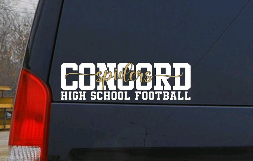 SCHOOL SPIRIT Vinyl Decal |High School Name/Mascot Name/Sport Decal | High School Football VINYL Car Decal | Team Sport Decal | Team Spirit