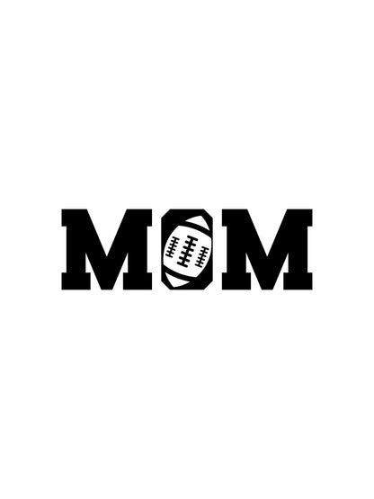 FOOTBALL MOM Decal | High School Football Mom Vinyl Decal | Sports MOM Decal | Mother Gifts | Car Decal Window Decal | Cup Decal