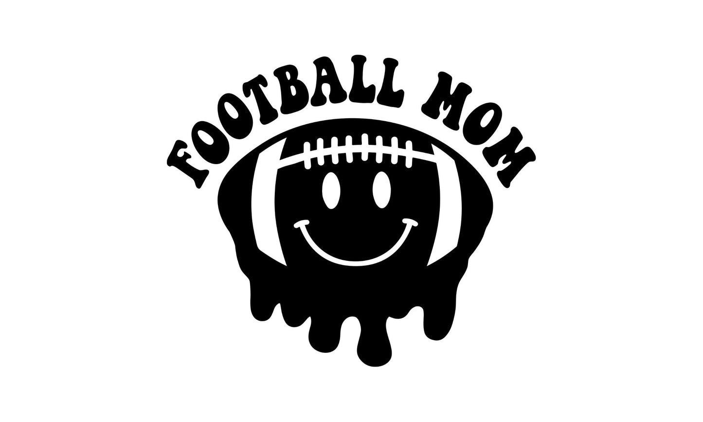 FOOTBALL MOM Decal | High School Football Mom Vinyl Decal | Football (melting) MOM Decal | Mother Gifts | Car Decal Window Decal | Cup Decal