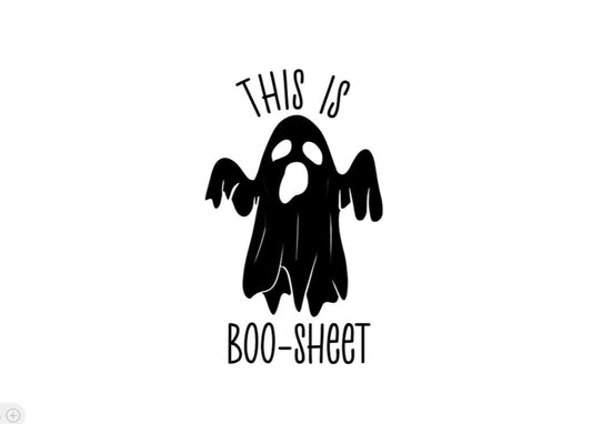 GHOST THIS Is Boo Sheet DECAL Ghost Vinyl Car Decal Halloween Decal Computer Vinyl Decal