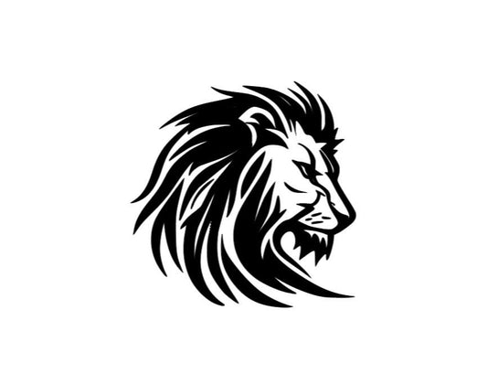LION PROFILE Decal | King of the Jungle Lion Decal | Animal Decal | Lion Head Vinyl Sticker | VINYL Decal | Window Decal Computer Decal