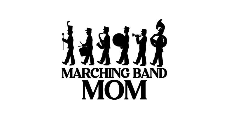 VINYL Decal | MARCHING BAND Vinyl Sticker | Marching Band Mom/Dad Decal | High School Marching Band Window Decal Computer Decal