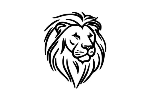 LION Decal | King of the Jungle Lion Decal | Animal Decal | Lion Head Vinyl Sticker | VINYL Decal | Window Decal Computer Decal