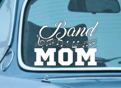 MARCHING BAND Vinyl Decal Sticker | Marching Band Mom or Dad Decal | High School Marching Band Window Computer Decal