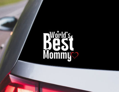 VINYL Decal |World's best Mom, Gigi, Mother, Grandma, Mommy, Grammy| Mother's day Gift | Birthday Gift | Customizable Decal | Car Decal