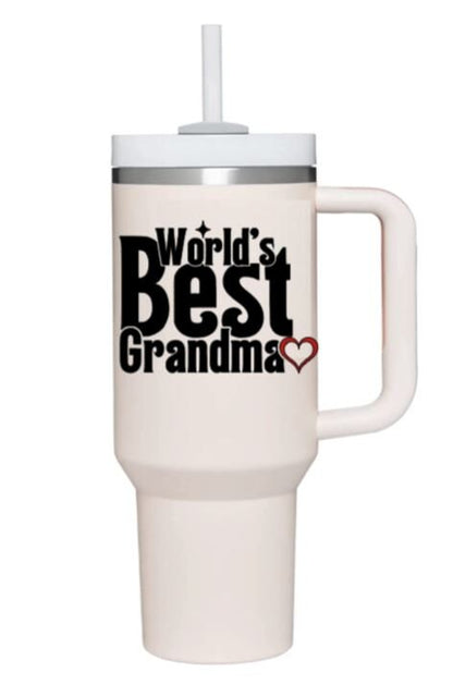 VINYL Decal |World's best Mom, Gigi, Mother, Grandma, Mommy, Grammy| Mother's day Gift | Birthday Gift | Customizable Decal | Car Decal