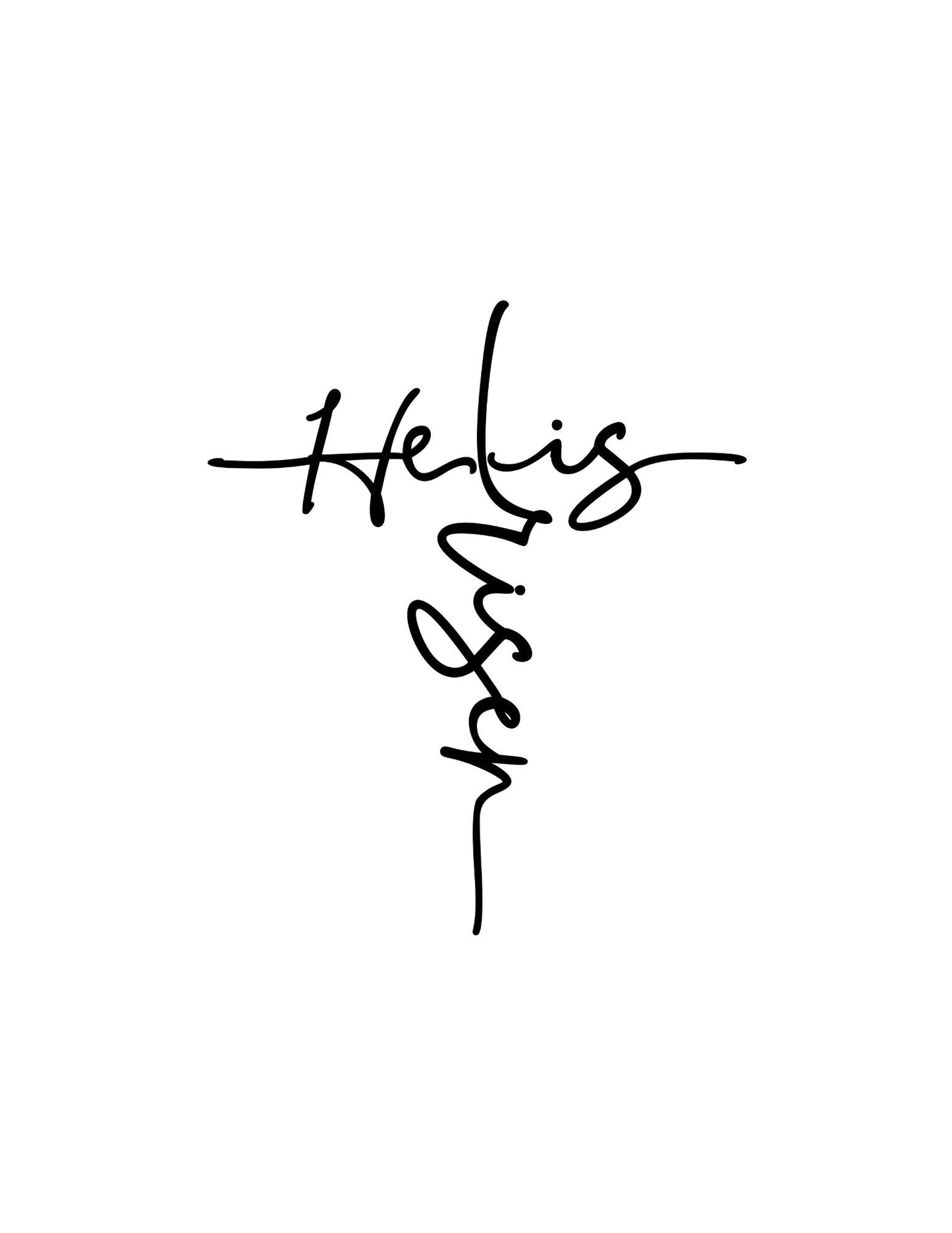 VINYL Car Decal | He is Risen Decal | Jesus Religious Decal | Easter Christian Decal | God Jesus