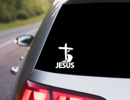 VINYL Decal | Pathway to Jesus | Jesus Decal | Faith Christian Decal |Easter Decal | Hope | Computer Car Window