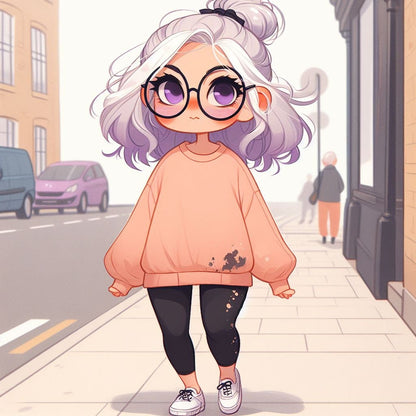 AI Generated Cartoon Profile Digital Download - profile pic - personalized profile image - Social Media Profile Picture