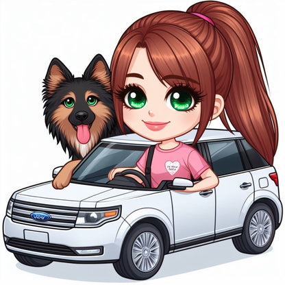 AI Generated Cartoon Profile Digital Download - profile pic - personalized profile image - Social Media Profile Picture