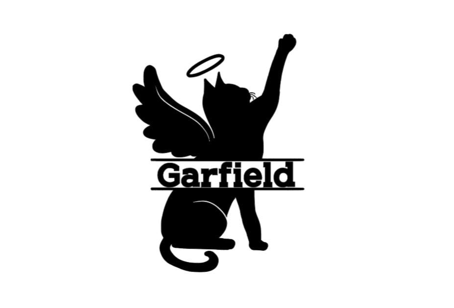 Vinyl Decal |Cat Memorial Decal |Memorial Decal Cat with Halo|  Pet/Cat Bereavement Decal | Personalized Cat Memorial| Condolences Gift