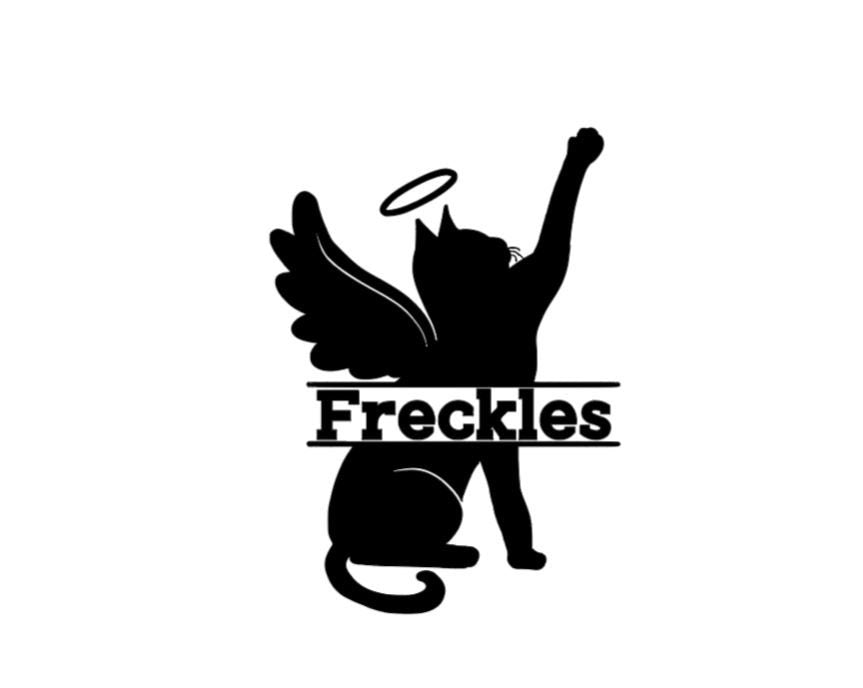 Vinyl Decal |Cat Memorial Decal |Memorial Decal Cat with Halo|  Pet/Cat Bereavement Decal | Personalized Cat Memorial| Condolences Gift