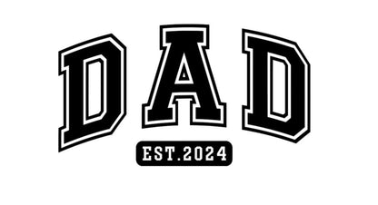 Custom Dad Established [YEAR] Vinyl Decal – Father’s Day Gift, Birthday Gift for Him, Car, Cup, Window & Laptop Sticker