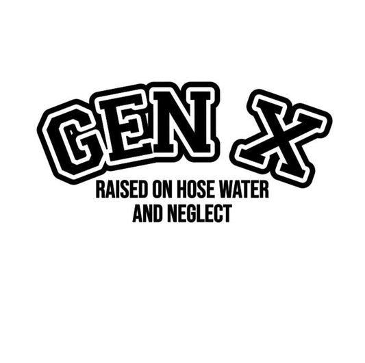 Generation X Vinyl Decal, GEN X Decal, Gen X Movement, Father's Day Gift, Birthday Gift Idea Decal Car, Window, Laptop Decal