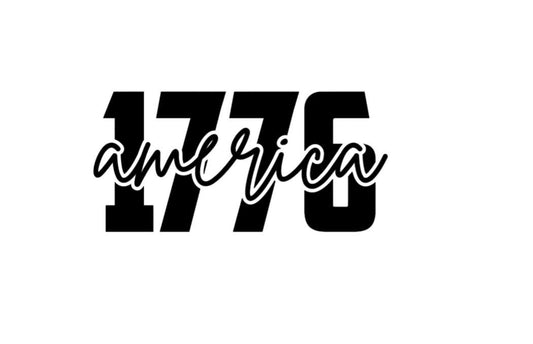 VINYL Car Decal | 1776 America Decal | Independence day Decal | Constitution Decal | Car, Computer, Glass Decal
