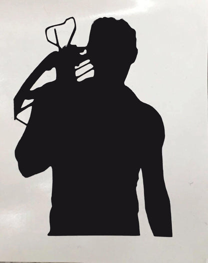 The Walking Dead Daryl Decal for a Yeti or RTIC cups! DARYL DIXON Decal twd Decal Car decal computer decal