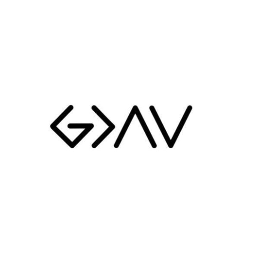 VINYL or HTV (Iron/Press on) Decal | God is Greater Than The Highs and The Lows (symbols)| Jesus Decal | Inspirational Faith Christian Decal