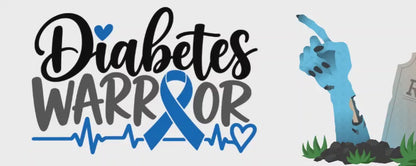 Diabetes Warrior Awareness Vinyl Decal
